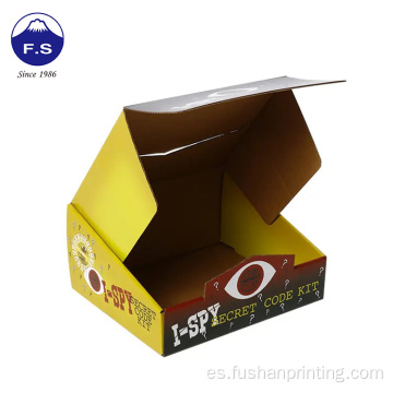 Caja de impresión de papel de cartón que se muestra en el producto